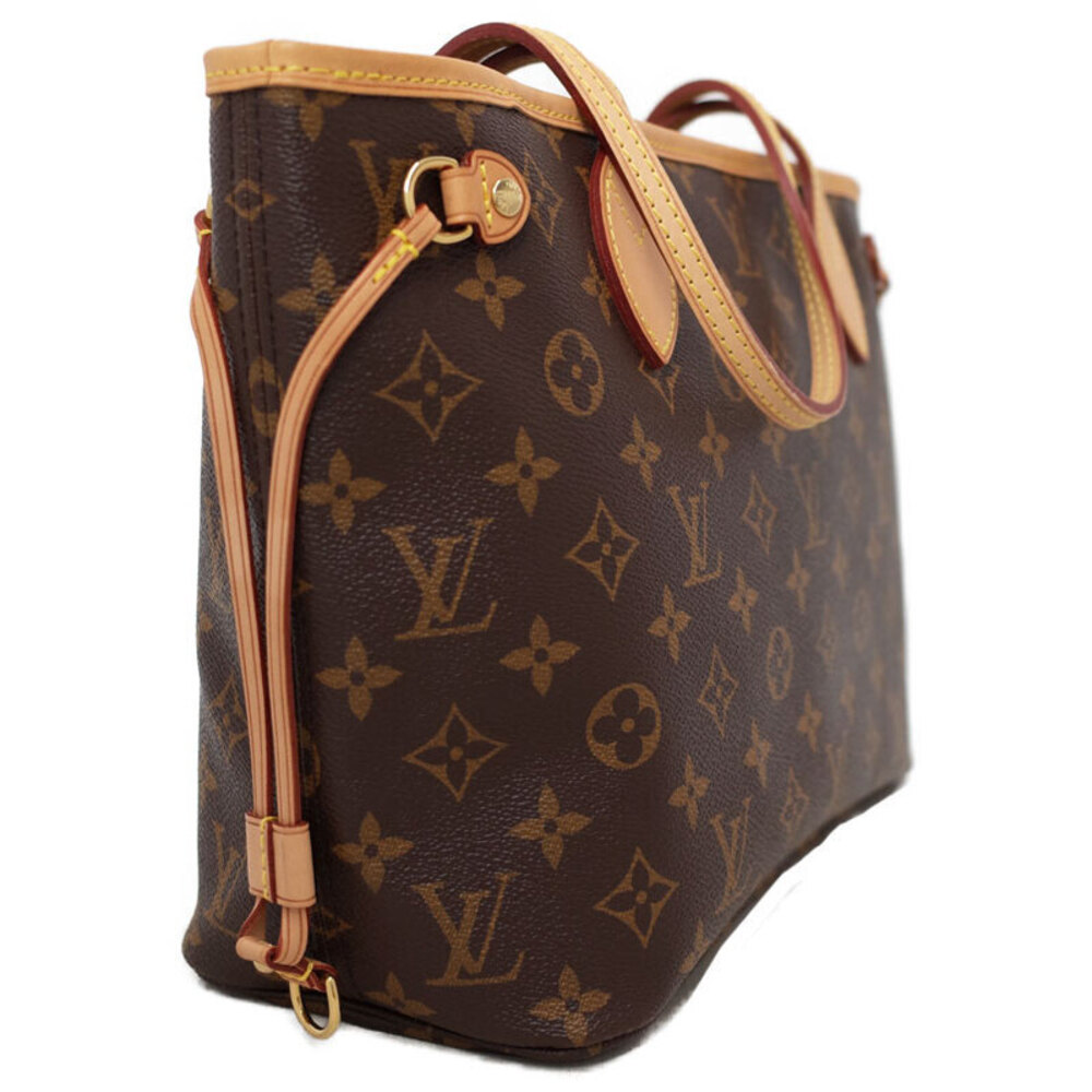 Louis Vuitton Monogram Leather Brown Neverfull Tote Bag - Picture 2 of 8